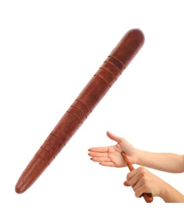 Massage wood wood acupressure pen trigger point massager foot muscle massage roller stick massage wood trigger scooter for shoulder back leg relaxation pain relief