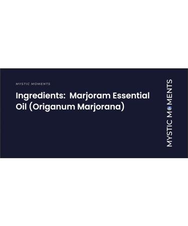 Mystic Moments Marjoram Essential Oil 100ml | Pure & Natural | Vegan & GVO-Free for Diffusers Aromatherapy and Massage - Buy Online on GoSupps.com