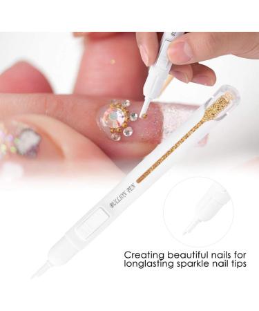 Nail Art Bullion Pen - Metal Perlates Painting Tool for DIY Manicure & Beauty Salon | Rose Red - Buy Online on GoSupps.com