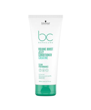 Schwarzkopf Professional Bonacure Volume Boost Jelly Conditioner For Fine Hair Vegan Care Complex With Keratin Thicker Hair Anti-static Lightweight Detangling 200 ml