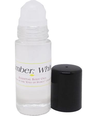 Amber: White Scented Body Oil Fragrance Roll-On - Clear - 1 oz. - ID#116024 1 Fl Oz (Pack of 1)