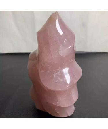Natural Crystal Rough 120-150mm Natural Rose Quartz Decorations Crystals Flame Stone for healing1pc PEIQIYIN - Buy Online on GoSupps.com
