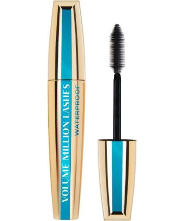 L'oreal Volume Million Waterproof Mascara for Women  Black