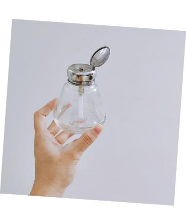 minkissy Nail Polish Remover Bottle Liquid Dispenser Lockable Pump Dispenser Liquid Containers Push down Pump Bottle Terrarium Glass Containers for Liquids Pumping Bottle To Pump Water - Buy Online on GoSupps.com