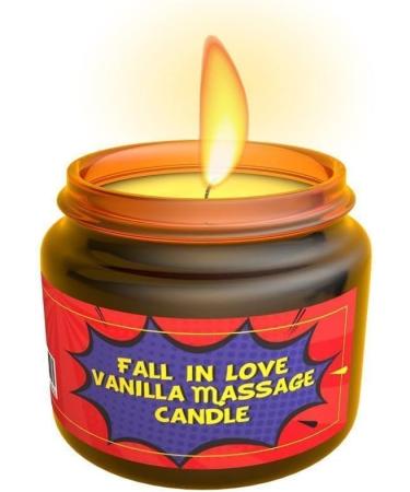 Fall in Love Vanilla Body Oil Candle - Perfect for Couples Date Night & Massage Therapy - Relaxing Scented Massage Candle - Buy Online on GoSupps.com