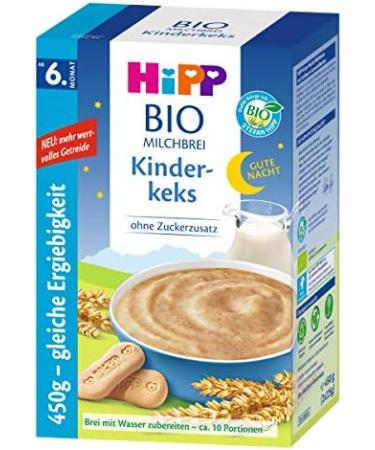 Bouillie Bonne-Nuit Hipp Biscuits pour enfants partir de 6 mois 450g 2 pcs (2 x 450g) - Buy Online on GoSupps.com