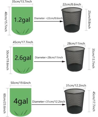 Small Trash Bags Biodegradable Trash Bags Extra Strong Small Garbage Bags Unscented for Bathroom Bedroom Office Kitchen Trash (Green 1.2 Gallon(120 pcs)) 1.2 Gallon(120 pcs) Green - Buy Online on GoSupps.com