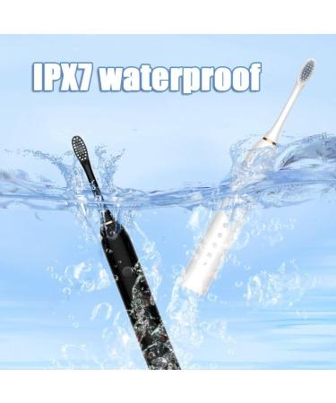 Buy Electric Toothbrush with 8 Brush Heads - Rechargeable Smart Timer & IPX7 Waterproof - Fast Charge Travel Set in Pink - Buy Online on GoSupps.com