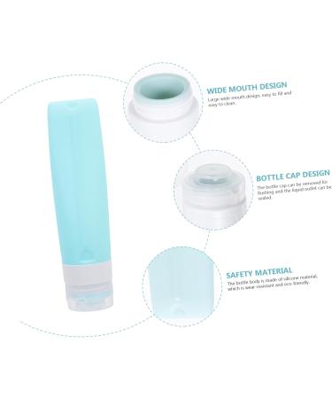 POPETPOP 4 Sets Travel Bottle Makeup Eyeshadow Travel Accessories Toiletries Travel Refillable Jars Empty Silicone Travel Jars Makeup Jar Storage Bottle Stainless Steel Flat - Buy Online on GoSupps.com