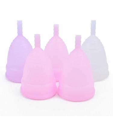 Premium Soft Menstrual Cup - Reusable Silicone 12-Hour Comfort Flexible & Eco-Friendly Alternative to Tampons - Large Pink - Buy Online on GoSupps.com