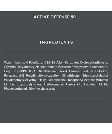 Active Defense 50+ Sunscreen - Fast Absorbing Non-Greasy Hydrating Formula for Ultimate Skin Protection | Shop Internationally - Buy Online on GoSupps.com