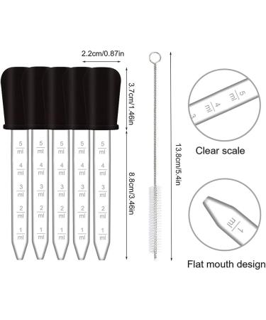 OUYOO 22 Pack Silicone Droppers with Bulb Tip and Clean Brush - Ideal for Crafts and DIY Projects - Buy Online on GoSupps.com