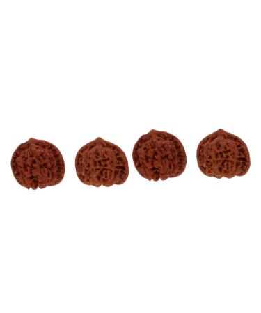 Frcolor 4 pieces walnut fitness handball massage ball finger training massage hand thickness stressball stress balls for adult news ball handballs made of walnut wood