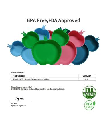URONNFIT Baby Suction Plate - BPA-Free Silicone Self-Feeding Plate for Toddlers | Microwave & Dishwasher Safe (Green) - Buy Online on GoSupps.com
