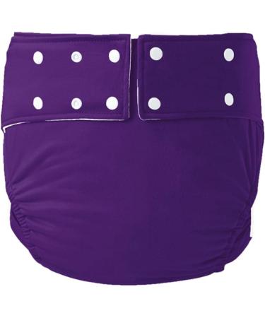 3 Set Reusable Adult Cloth Diapers - Leak-Free Incontinence Protection - Purple 72-92cm - Buy Online on GoSupps.com