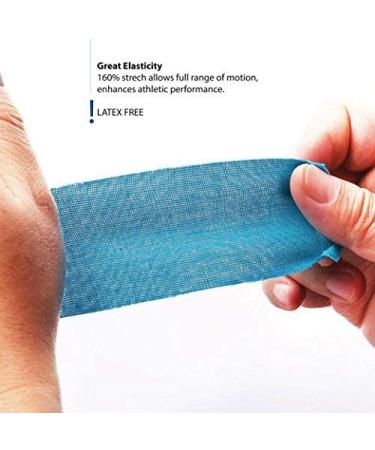 3-Pack Kinesiology Tape Pro Athletic Sports - Knee, Ankle, Muscle Support | Dynamic Physical Therapy | Strong, Rock-Breathable & Water Resistant Cotton Roll | Pre-Cut 10 Strips - Black - Buy Online on GoSupps.com