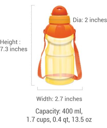 4-Pack Kids Water Bottles 13oz - Spill Proof Straw Sippy Cups with Flip Top Lid - Bulk Reusable & BPA-Free - Ideal for School, Trips, Daycares - Cute Toddler Design - Multi-color - Buy Online on GoSupps.com