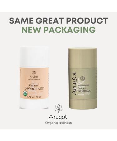 Organic Orchard Lemon Deodorant Sourced & Made in Israel | All Natural for Men & Women No Stain Aluminum Free & Zero Waste | Cruelty Free Vegan Citrus Scent - 1.7 Fl Oz - Buy Online on GoSupps.com