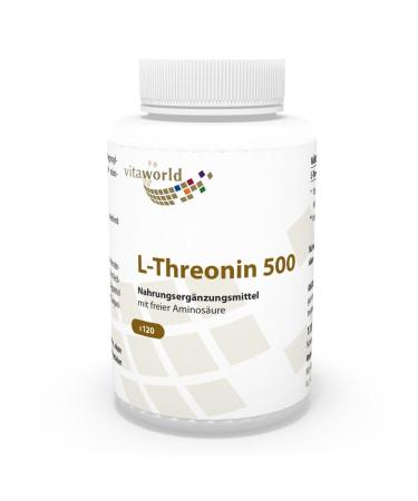 Vita World L-Threonine 500 120 Capsules Made in Germany