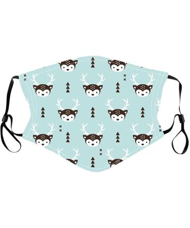 5PC Kids Face_Masks Washable Cute Printed Cloth Face Mask for Kids Girls Boys Cotton Masks for Children Face Cover Protection - Buy Online on GoSupps.com