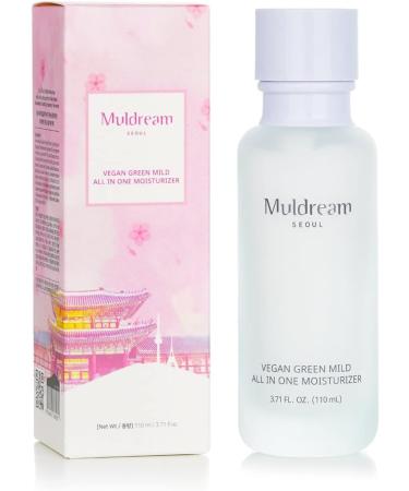 Muldream Vegan Green Mild All In One Moisturizer - Hydrating Moisturizing for Dry & Sensitive Skin Fast Absorption - 100ml - Buy Online on GoSupps.com