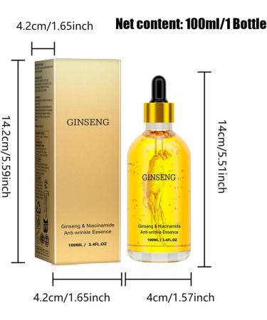  HADAVAKA Ginseng Face Serum Nourishing Hydration Softening Hydration Easily Absorbed Fresh Face Moisturising Essence Wrinkles & Reduce Fine Lines Hydrate & Moisturise For All Skins (2PCS) - Buy Online on GoSupps.com