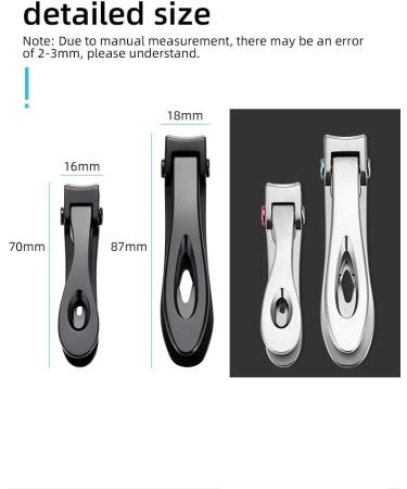 Nail Clippers Stainless Steel Nail Clippers Nail Clippers Thick and Hard Nail Trimming Tools Toenail Clippers (Color : Large Silver) - Buy Online on GoSupps.com