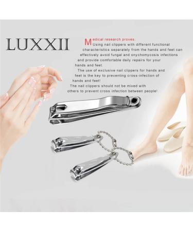 Luxxii Nail Clippers Set (3 Pack) with Nail File - Sturdy Toenail & Fingernail Clippers Gift Set for Men and Women - Buy Online on GoSupps.com