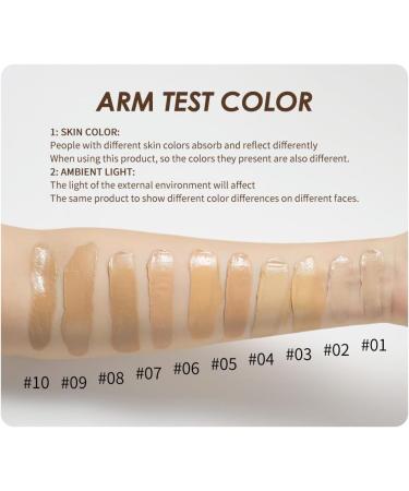 INTEROOKIE Liquid foundation concealer long-lasting non-makeup moisturizing and moisturizing vacuum foundation 2 - Buy Online on GoSupps.com