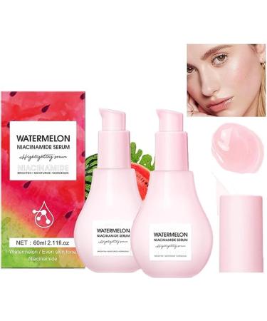 |Most Gifted| Watermelon Glow Moisturize Serum - Watermelon Facial Essence - Lightweight Facial Serum & Priming Liquid Highlighter (2Count (Pack of 2))