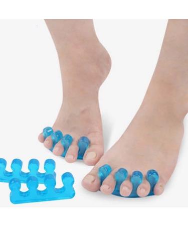 PFativant 2 Pairs Toe Spreader Ball Protector Protection Foot Toe Separator Toe Stretcher Ideal for Men and Women One Size Blue