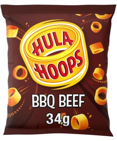 Hula Hoops BBQ Beef Crisps 32x34g (Wholesale Box) - Buy Online on GoSupps.com