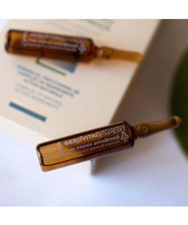 Gerovital Tratament Expert Ampoules Antipelliculaires Intensives Soin capillaire antipelliculaire 10 ampoules x 10 ml - Buy Online on GoSupps.com