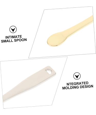 Baluue 18 Pcs Electroplating Cream Spoon Moisturizing Eye Cream Skincare Products for Face Zinc Alloy 6x2x0.7cmx3pcs Golden Goldenx3pcs - Buy Online on GoSupps.com
