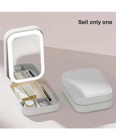 Qwertfeet LED Three-Color Adjustable Makeup Mirror Three Colors Brightness Adjustable Makeup Mirror with Lights Green - Buy Online on GoSupps.com