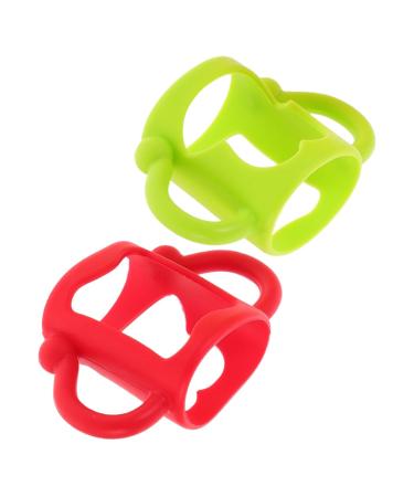 Abaodam 2pcs Silicone Bottle Handle Newborn Bottle Grip Nursing Bottle Handle Bottle Grip Bottle Handle Bottle Handles Milk Bottle Wide Mouth Silica Gel 13.00X7.00X6.50CM Assorted Color