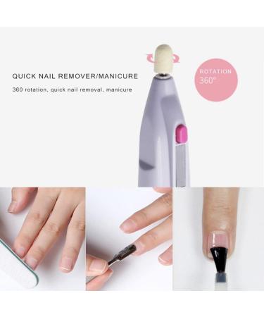 Electric Nail Files Cordless Manicure and Pedicure Set Portable Electric Nail Drill with 5 Nail Drill Bit Battery Powered Hand Foot Care Tool for Removing Gel Polish Callus - Buy Online on GoSupps.com
