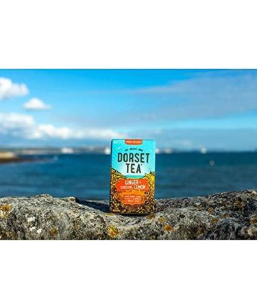 Dorset Tea Ginger & Sunshine Lemon Herbal Infusion - 80 Tea Bags, Caffeine Free - Buy Online on GoSupps.com