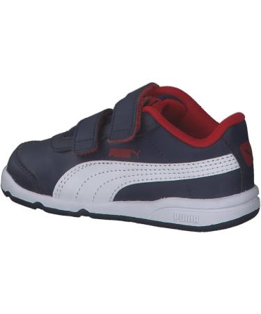 PUMA Kids Stepfleex 2 Sl Ve V Ps Trainers 1.5 UK Child Peacoat White Flame Scarlet - Buy Online on GoSupps.com