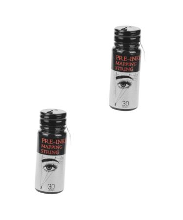 Beavorty 2pcs Eyebrow Ink Black Line Eyebrow Drawing Tool Tattooing Ruler Eyebrow Trimming Orthotics