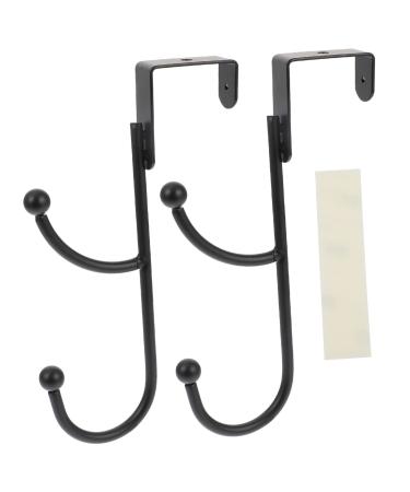 ABOOFAN 2pcs Door Hook Hat Hanger Over Door Clothes Hanger Rack Bathroom Towel Hooks Organizer Ordinary