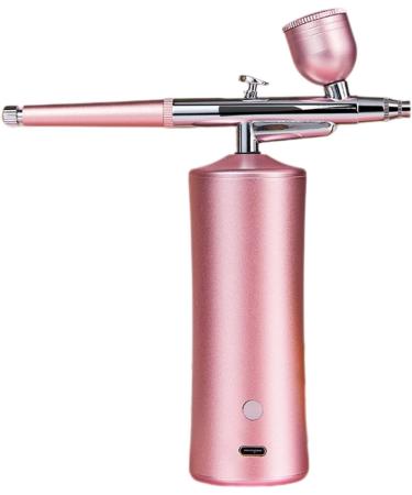 Portable Kit with Compressor Rechargeable Handheld Set for Nail Art Enthusiasts High Air Pressure ABS Aluminum Alloy Pink - Buy Online on GoSupps.com
