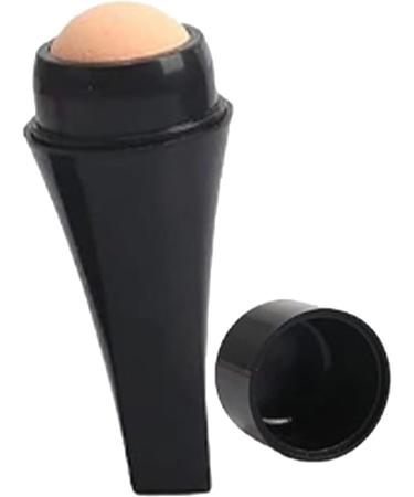 Volcanic Stone Facial Roller - Portable & Reusable Oil Absorbing Roller for Eco-Friendly Skin Care (Black - Buy Online on GoSupps.com
