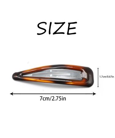 Shop Dofash 12-Piece Epoxy Hair Snap Clips 2.75 Inch Turtle Design for Women & Girls Stylish & Durable Hair Accessories - Buy Online on GoSupps.com