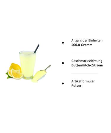 Buy Buttermilk Lemon Vital Molke Drink Powder 500g - Aspartame-Free Preservative-Free Detox Support & Versatile Use - Buy Online on GoSupps.com