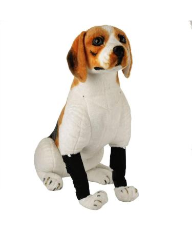 2PCS Dog Leg Brace Dogs foreleg/Rear Legs Surgical Injury Wound Protector Hock Joint Wraps Kneecap for Injuries Sprains Arthritis (Black S) - Buy Online on GoSupps.com
