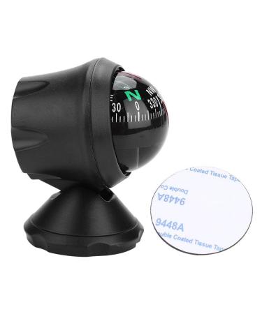 Windshield Compass, Electronic Adjustable Military Marine Night Vision Compass Ball for Car Sea Marine Boat Car Compass Dashboard