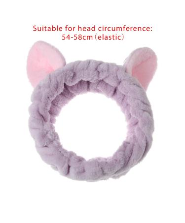 Amapower Coral Fleece Deer Ears Face Wash Headband for Women - Ideal for Makeup, Shower, Yoga, and Bath (Coffee) - Buy Online on GoSupps.com