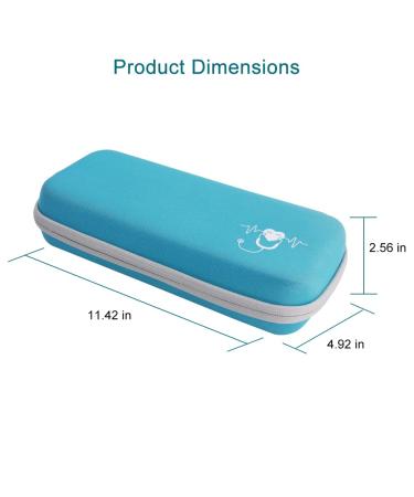 Stethoscope Carrying Case for Littmann & MDF Stethoscopes - Turquoise Travel Case with Extra Room for Nurse Accessories - Buy Online on GoSupps.com