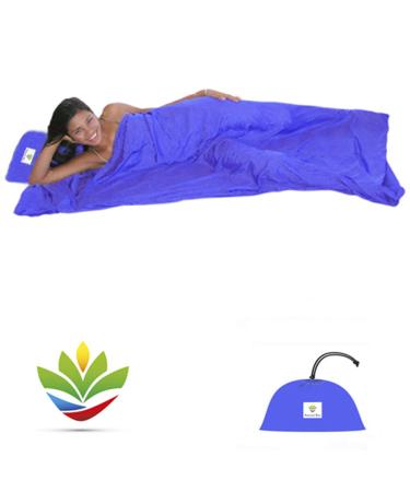 Hammock Bliss Sleep Sack - Travel and Camping Sleeping Sheet - Sleeping Bag Liner and Travel Pillow - Dream in Bliss Purple
